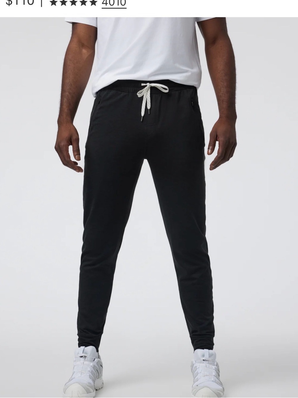 Vuori Ponto Performance Jogger Black Heather Pants